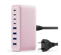 200W Chargeur USB C, Chargeur Rapide avec GaN III Tech, 8 Ports PD QC PPS Prise Multiple, 65W Adaptateur Chargeur Laptop Compatible avec MacBook Pro/Air Laptop, iPhone, iPad Pro, Galaxy, SteamDeck
