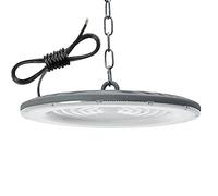 200W Eclairage LED Garage, 20000LM 6500K UFO Éclairage Plafonnier Lampe avec Chaine, 288 LEDs Projecteur LED Intérieur, IP65 Étanche Lumiere de Plafond pour Garage, Entrepôt, Gymnase