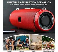 200W Portable Bluetooth haut-parleur IPX7 étanche extérieur HIFI pilier haut-parleur caisson de basses stéréo haut-parleur FM Radio TF Boom Box Blue