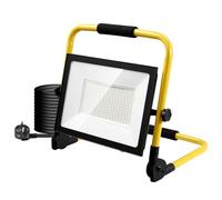 200W Projecteur Chantier avec Prise & Câble de 3M,20000LM 3000K Blanc Chaud Lampe de Chantier,IP65 Etanche Projecteur LED,Portable Projecteur de Chantier pour Garage Atelier Camping