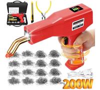 200W Soudure Plastique, Kit Réparation Souder Plastique, Soudage Machine USB Rechargeable 5000mA Batterie avec 1050PCS Agrafes Chaud