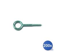 200X Œil De Fer Galvanisé À Vis E-100 16X30