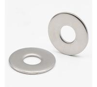 200x Rondelle inox M4 x 14mm Large, Type L - Rondelles métal plates en Acier Inoxydable A2 pour vis et écrous, NFE 25514-4mm L
