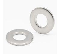 200x Rondelle inox M6 Moyenne, Type M - Rondelles métal plates en Acier Inoxydable A2, Norme NFE 25514-6mm M