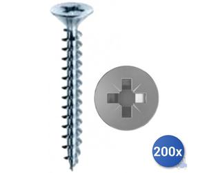 200X Vis Autofilante Panelvit&Reg; Mustad Inox A2 Aisi 304 Pour Aggloméré Tête