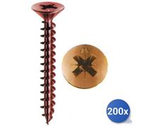 200X Vis Autoperceuses Pour Panneau Panelvit&Reg; Mustad Bronzé Tsp Pz