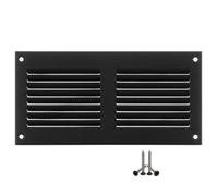 200x100mm Anthracite Métal Grille de Ventilation - Grille D'aération avec Moustiquaire