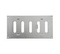 200x100mm Galvanisée Réglable Grille de Ventilation en Tôle d'acier