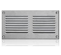 200x100mm Grille de Ventilation en Acier Inoxydable avec Moustiquaire - Grilles d'aération Métallique