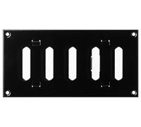 200x100mm Noir Métal Grille de Ventilation - Réglable Grill D'aération - Lames Réglables