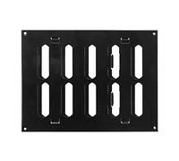 200x100mm Noir Réglable Grille de Ventilation en Tôle d'acier