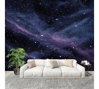 200x140 cm Seamless Join Easy Install Papier Peint Photo Le Vaste Ciel éToilé De La Voie LactéE Durable Waterproof Removable Mural 200x140 Cm Violet Papier Peint Anti-Stain Fresque Murale Grande
