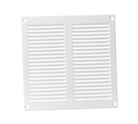 200x200mm Grille de Ventilation en Métal Blanc - Grille D'aération avec Moustiquaire