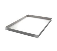 201 Acier Inoxydable Bac Condensat Clim Mobile Plateau Polyvalent, Étanche et Résistant Peut Servir à Contenir Des Objets, à Cultiver, à Recueillir de L'eau ou de L'huile(48 * 48cm)