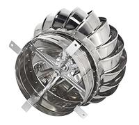 201 acier inoxydable toit ventilateur, rond turbine ventilateur pour extérieur, Chapeau de cheminée rotatif Évent de toit vent turbine chapeau couvercle, Rotation conduit évent pour extérieur Protec