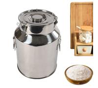 201 Pot à lait en acier inoxydable étanche à l'air, capacité de 28L, construction durable, transport facile ,
