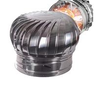 201 Stainless Steel Chimney Cap Rotating Chimney Cowl 2.9", 4.3", 6.2", Anti-Downdraught Weatherproof Fireplace Screen Cover for Bathroom Kitchen Exhaust Duct Easy Installation(11.8")