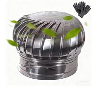 201 Stainless Steel Chimney Cap, Rotating Chimney Cowl Anti-Downdraught for Roof Venting - Rainproof 2.9", 4.3", 6.2", 7.8", 8.6", 9.8", 11.8" Animal Proof, Easy Installation(6.2")