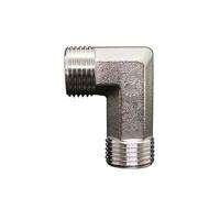 201 Stainless Steel Elbow 1/2" BSPP Male Reduce Pipe Fitting Adapter Coupling Connector