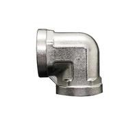201 Stainless Steel Elbow 1" BSPP Female Reduce Pipe Fitting Adapter Coupling Connector
