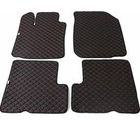 2010-2018 Dacia Duster Tapis de sol en cuir synthétique noir 4 pièces