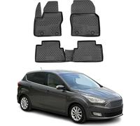 2010-2019 Ford C-Max Tapis de sol TPE noir 4 pièces