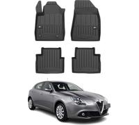 2010-2020 Alfa Romeo Giulietta Tapis de sol TPE noir 4 pcs.