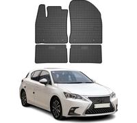 2010-2020 Lexus CT 200H Tapis de sol en caoutchouc noir 4 pièces