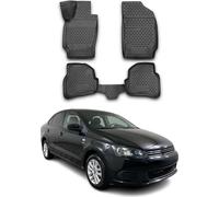 2010-2020 VW Polo à hayon arrière Tapis TPE noir 4 pièces
