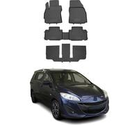 2010-2021 Tapis de sol Mazda 5 TPE noir 5pcs