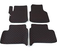 2010-2021 Tapis de sol VW Amarok en cuir synthétique noir 4 pièces