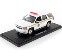 2010 Chevrolet Tahoe Département du shérif du comté d'Absaroka Blanc 1:43 Greenl