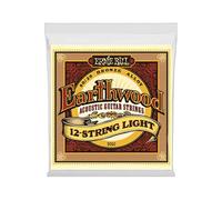 Ernie Ball Cordes pour guitare acoustique Earthwood 80/20 Bronze légères 12 cordes calibre 9-46