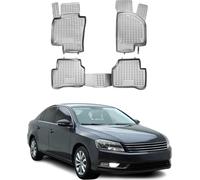 2011-2015 VW Passat B7 Tapis de sol TPE Gris 4 pièces