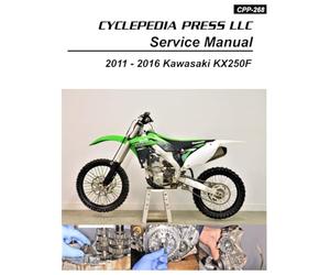 2011-2016 Kawasaki KX250F Cyclepedia Printed Motorcycle Service Manual