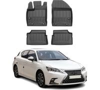 2011-2020 Lexus CT200h Tapis de sol TPE noir 4 pcs