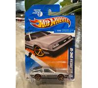 2011 Hot Wheels 141 Plus Rapide De Ever 1/3m81 Delorean DMC-12 Argent W/ Fte Sp