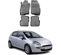 2012-2018 Tapis de sol Fiat Punto TPE noir 4 pièces
