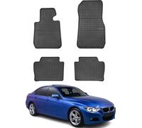 2012-2019 BMW Série 3 F30 F31 M3 F80 Tapis en caoutchouc noir 4 pcs