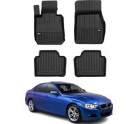 2012-2019 BMW Série 3 Limo Wagon F30 F31 M3 F80 Tapis de sol TPE noir 4 pcs