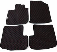 2012-2021 Dacia Dokker Tapis de sol en cuir synthétique noir 4 pcs