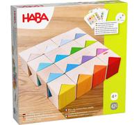 2012606001 - Kit De Construction Coloré Avec 32 Blocs De Construction En Bois Et 10 Cartes De Modèle - Favorise La Créativité, La Pensée Spatiale Et La Motricité Fine - À Partir De 4 Ans