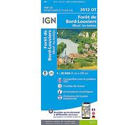 IGN – Carte de randonnée TOP 25 n° 2012 OT – Forêt de Bord Louviers, Elbeuf, Les Andelys
