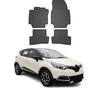 2013-2019 Renault Captur Tapis de sol en caoutchouc noir 4 pièces