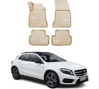2013-2025 Mercedes Classe GLA Tapis de sol TPE Beige 4 pcs