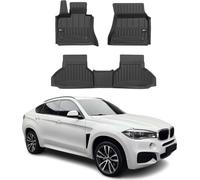 2014-2019 BMW X6 F16 F86 Tapis de sol TPE noir 3 pcs