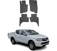2014-2024 Mitsubishi L200 Tapis de sol TPE noir 4 pcs