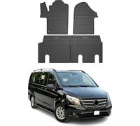 2014-2025 Mercedes Vito W447 Tapis de sol en caoutchouc noir 4 pcs