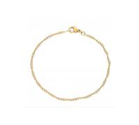 2014.Jewelyr.Luxe 19 cm Bracelet Femme Maille Singapour Plaqué Or Jaune 750/1000 3 Microns