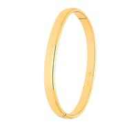 2014.Jewelyr.Luxe Bracelet - Femme - Jonc - Ovale - Lisse - Plaqué Or Jaune 750/1000-3 Microns - 66 x 55 x 6 mm